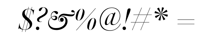 Genath Display Italic Font OTHER CHARS
