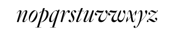 Genath Display Italic Font LOWERCASE