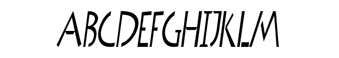 Genosa-CondensedItalic Font UPPERCASE