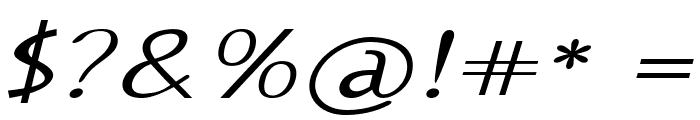 Genosa-ExpandedItalic Font OTHER CHARS
