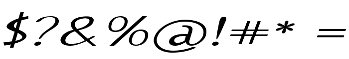 Genosa-ExtraexpandedItalic Font OTHER CHARS