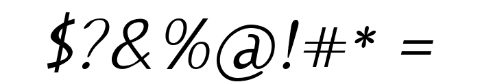 Genosa-Italic Font OTHER CHARS