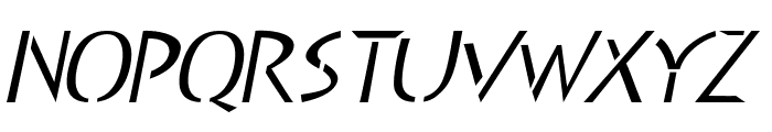 Genosa-Italic Font UPPERCASE