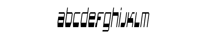 Gentro-CondensedItalic Font LOWERCASE