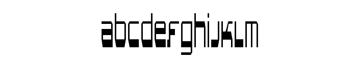 Gentro-CondensedRegular Font LOWERCASE