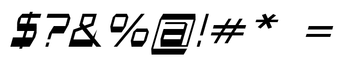 Gentro-ExtraexpandedItalic Font OTHER CHARS