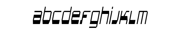 Gentro-Italic Font LOWERCASE