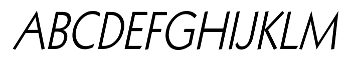 Geo 112 Condensed Italic Font UPPERCASE