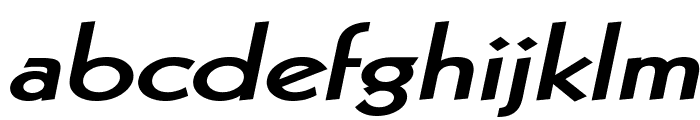 Geo 112 Extended Bold Italic Font LOWERCASE