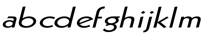 Geo 112 Extended Italic Font LOWERCASE