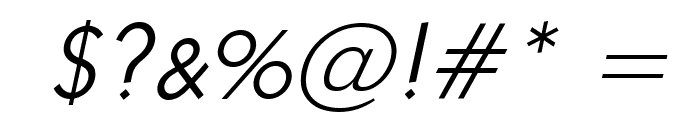 Geo 112 Italic Font OTHER CHARS