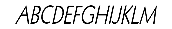Geo 112 Thin Italic Font UPPERCASE