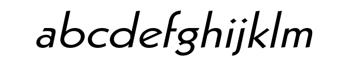 Geo 112 Wide Italic Font LOWERCASE