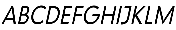 Geo 579 Condensed Italic Font UPPERCASE