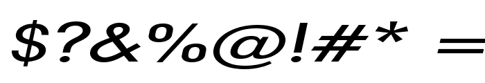 Geo 579 Extended Italic Font OTHER CHARS