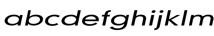 Geo 579 Extended Italic Font LOWERCASE