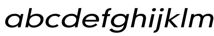 Geo 579 Wide Italic Font LOWERCASE