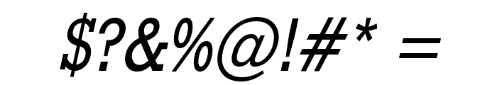 Geo 986 Condensed Italic Font OTHER CHARS