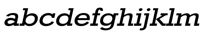 Geo 986 Wide Italic Font LOWERCASE