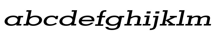 Geo Extended Italic Font LOWERCASE