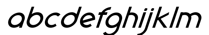 Geode-BoldItalic Font LOWERCASE