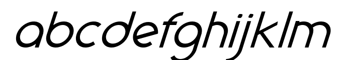 Geode-Italic Font LOWERCASE