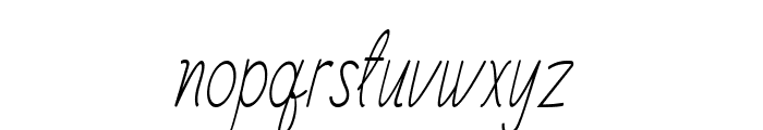 Georgio-CondensedItalic Font LOWERCASE