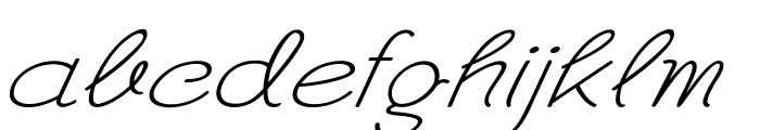 Georgio-ExpandedItalic Font LOWERCASE