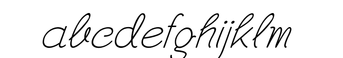 Georgio-Italic Font LOWERCASE