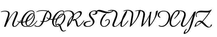 GershwinScript-Bold Font UPPERCASE