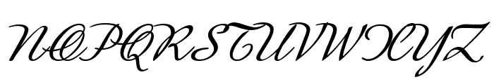 GershwinScript-BoldItalic Font UPPERCASE