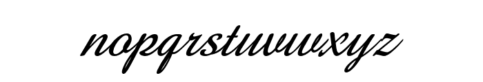 GershwinScript-BoldItalic Font LOWERCASE