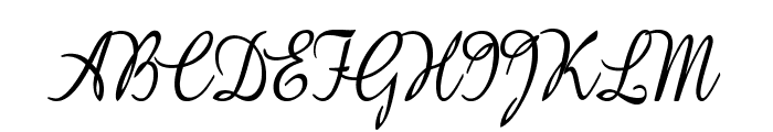 GershwinScript-CondensedBold Font UPPERCASE