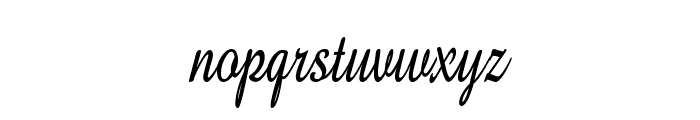 GershwinScript-CondensedBold Font LOWERCASE