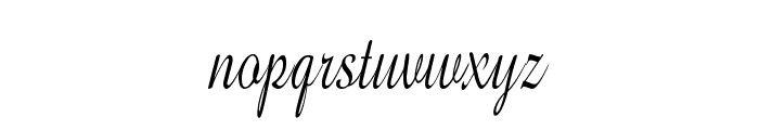 GershwinScript-CondensedRegular Font LOWERCASE