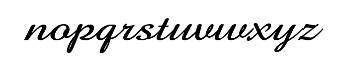 GershwinScript-ExpandedBold Font LOWERCASE