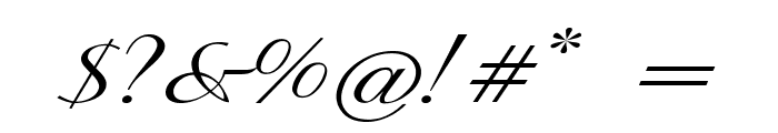 GershwinScript-ExpandedItalic Font OTHER CHARS