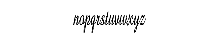 GershwinScript-ExtraCondBold Font LOWERCASE