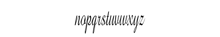 GershwinScript-ExtraCondReg Font LOWERCASE