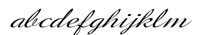 GershwinScript-ExtraExpItalic Font LOWERCASE