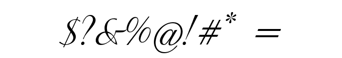 GershwinScript-Italic Font OTHER CHARS