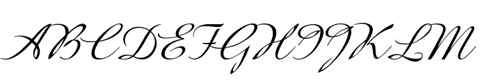 GershwinScript-Italic Font UPPERCASE