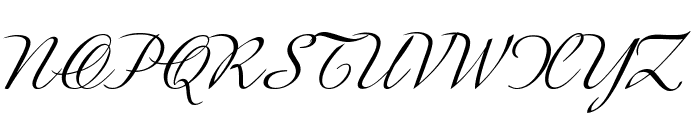 GershwinScript-Italic Font UPPERCASE