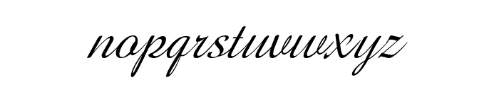 GershwinScript-Italic Font LOWERCASE