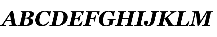 Georgia Bold Italic Font UPPERCASE