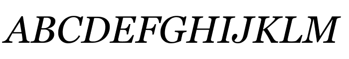 Georgia Italic Font UPPERCASE