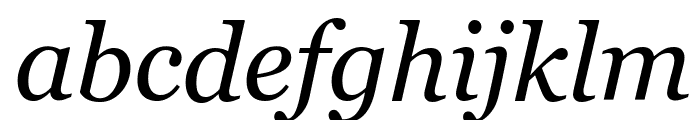 Georgia Italic Font LOWERCASE