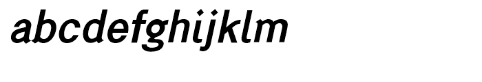 Generation Gothic Medium Italic Font LOWERCASE