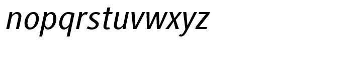 Generis Sans Medium Italic Font LOWERCASE