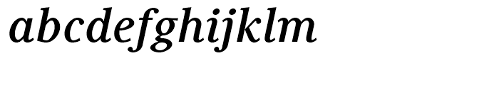 Generis Serif Bold Italic Font LOWERCASE